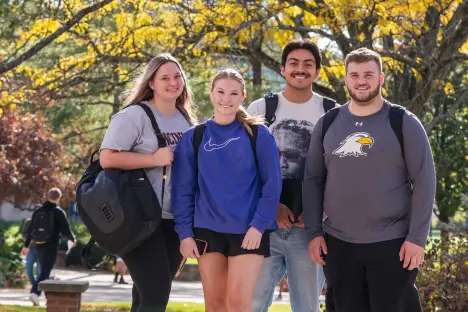 Students on campus
