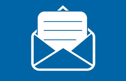Letter and envelope icon