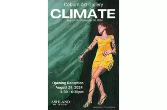 poster promo for CLIMATE art exhibition