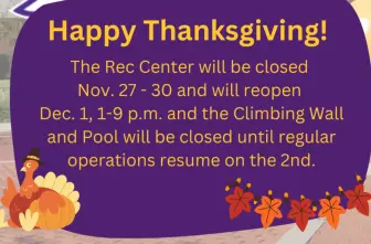 Rec Holiday Hours