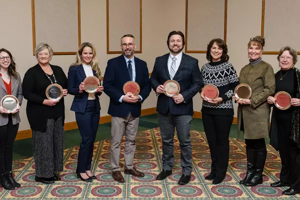 group photo of 2023 Academic Mentor Award winners