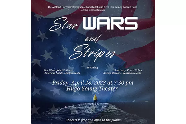 poster of Star Wars and Stripes concert