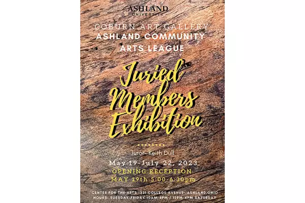 poster of regional juried art exhibition