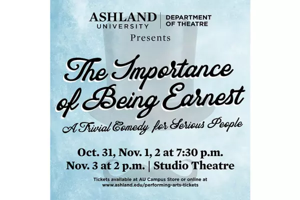 promo graphic for The Importance of Being Earnest