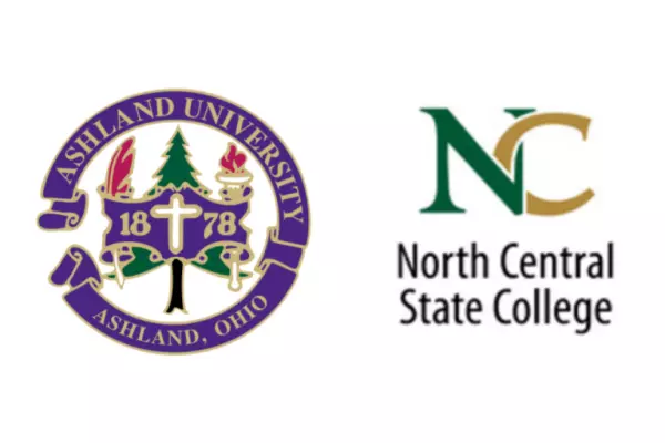 AU Seal and North Central State College logo