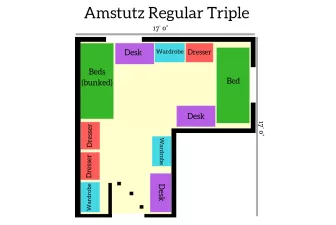 Amstutz Regular Triple Floor Plan