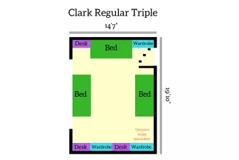 Clark Regular Triple Floor Plan