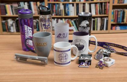 Various items offered at the AU Campus Store