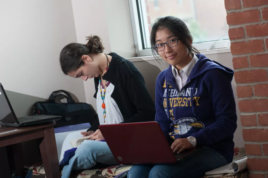 ACCESS students working on their computers