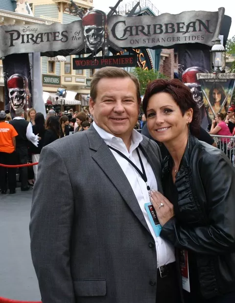 Bryan Wittman at Pirates of the Caribbean with wife