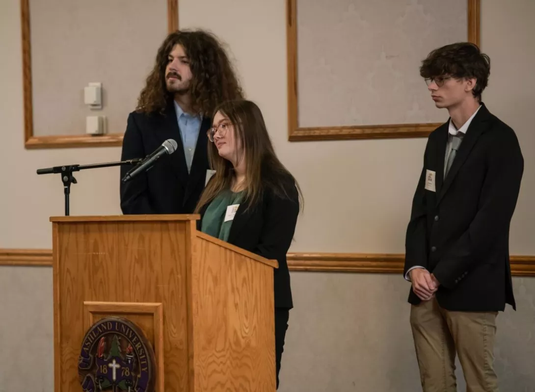 Keaton Sundberg, Kaitlyn Scheutzow and Cole Weber