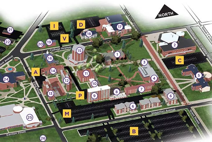 AU Campus Map