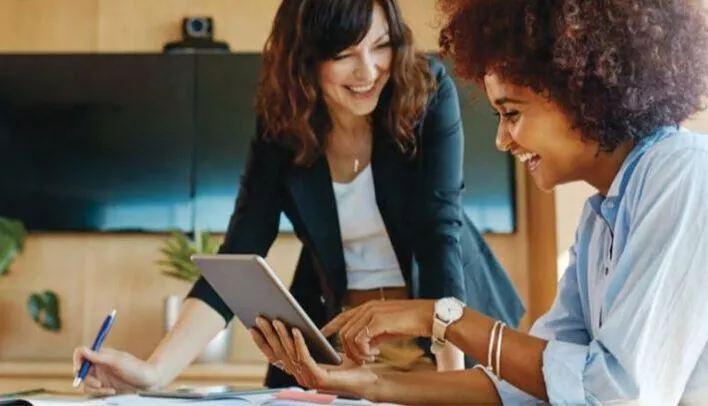 women working in office