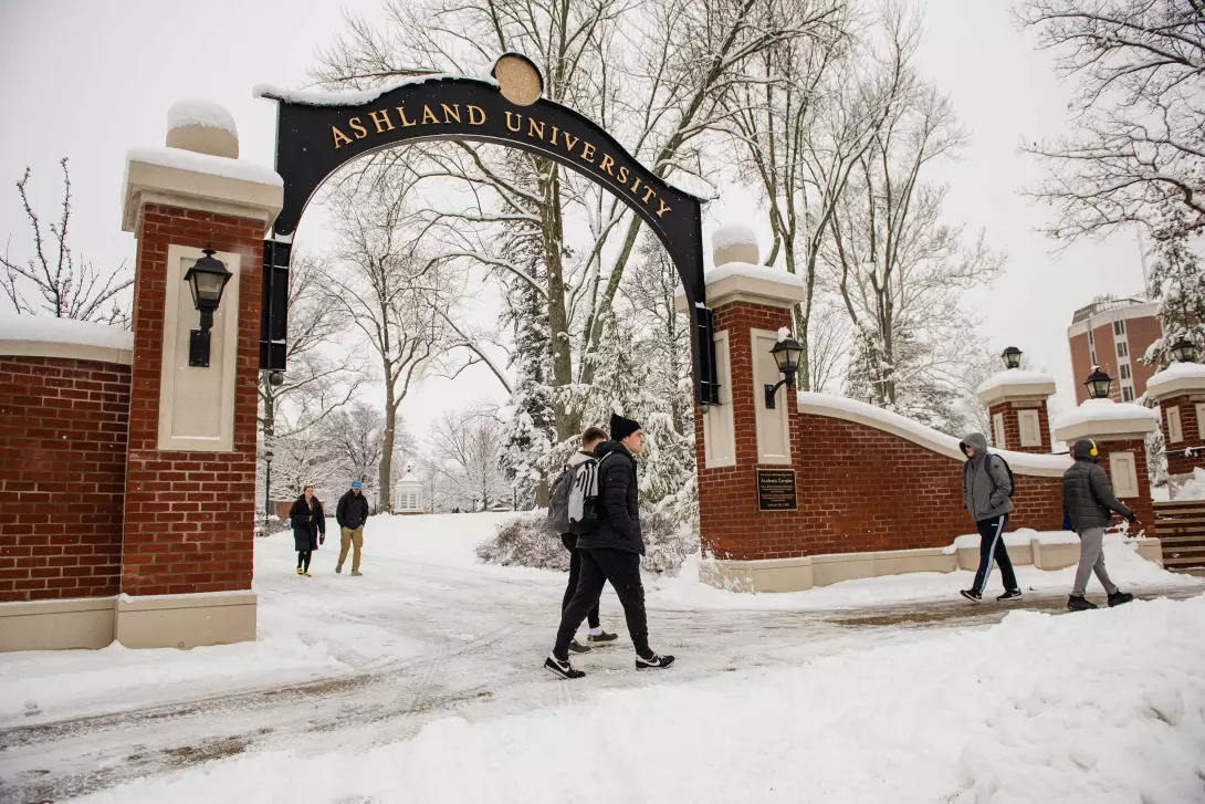 AU Arch in winter